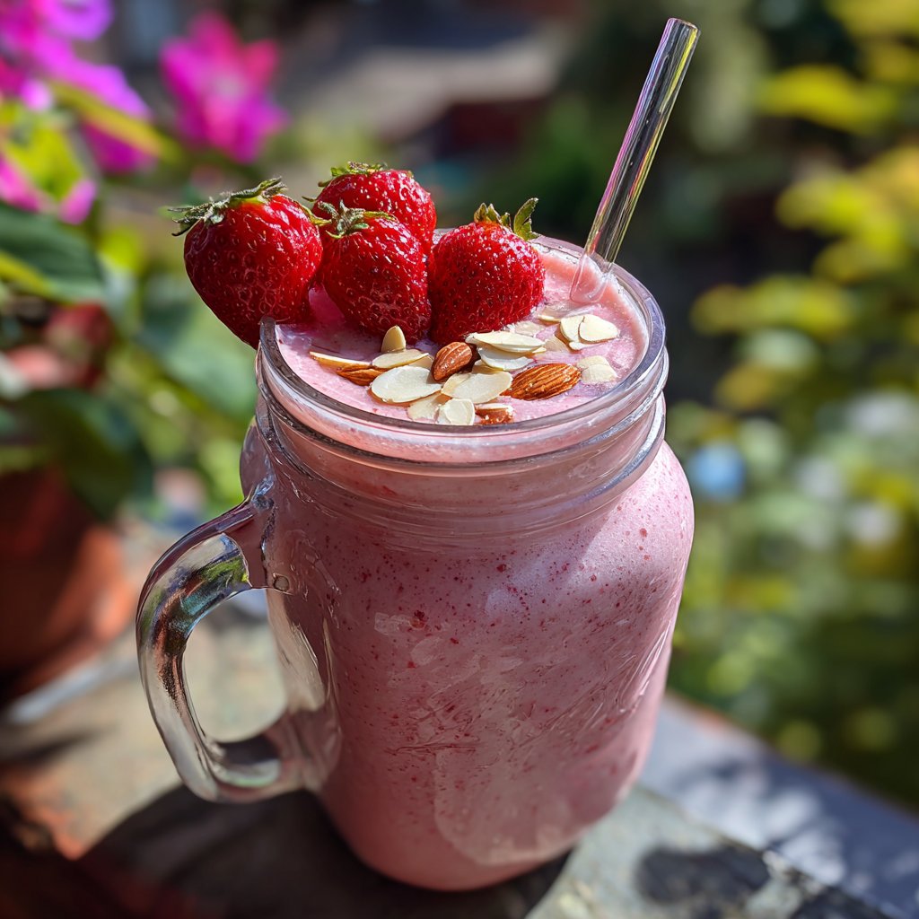Strawberry Almond Smoothie