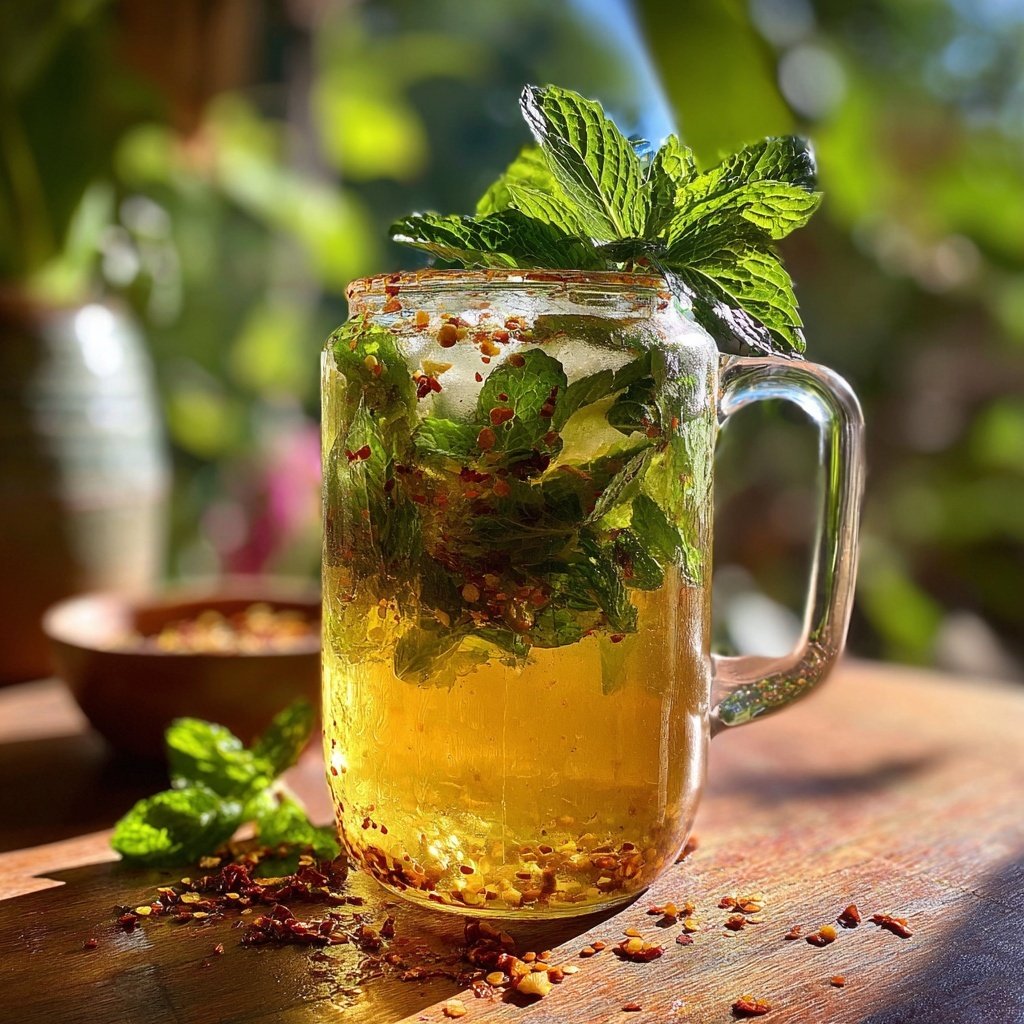 Chili Infused Iced Green Tea