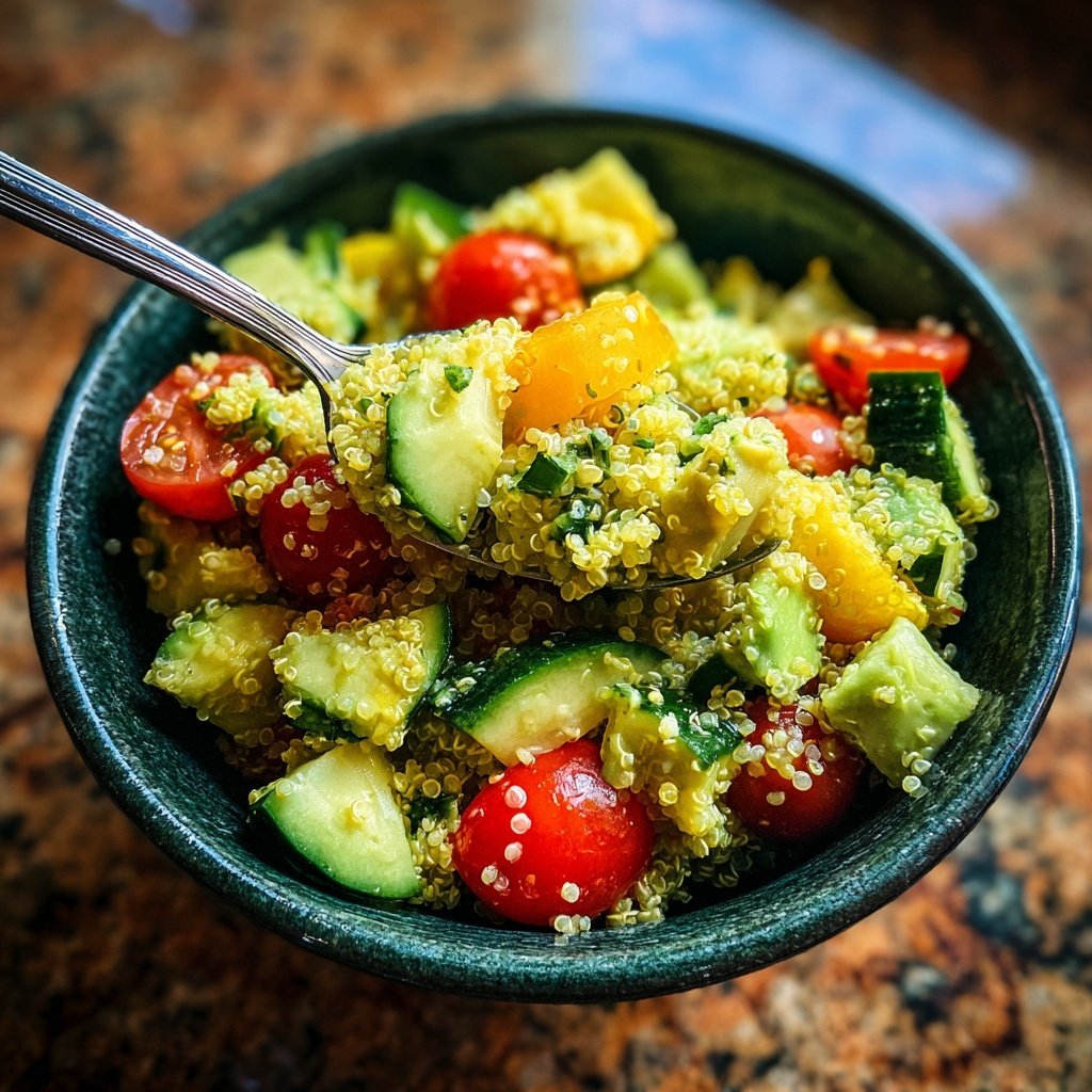 Healthy Avocado Quinoa Salad