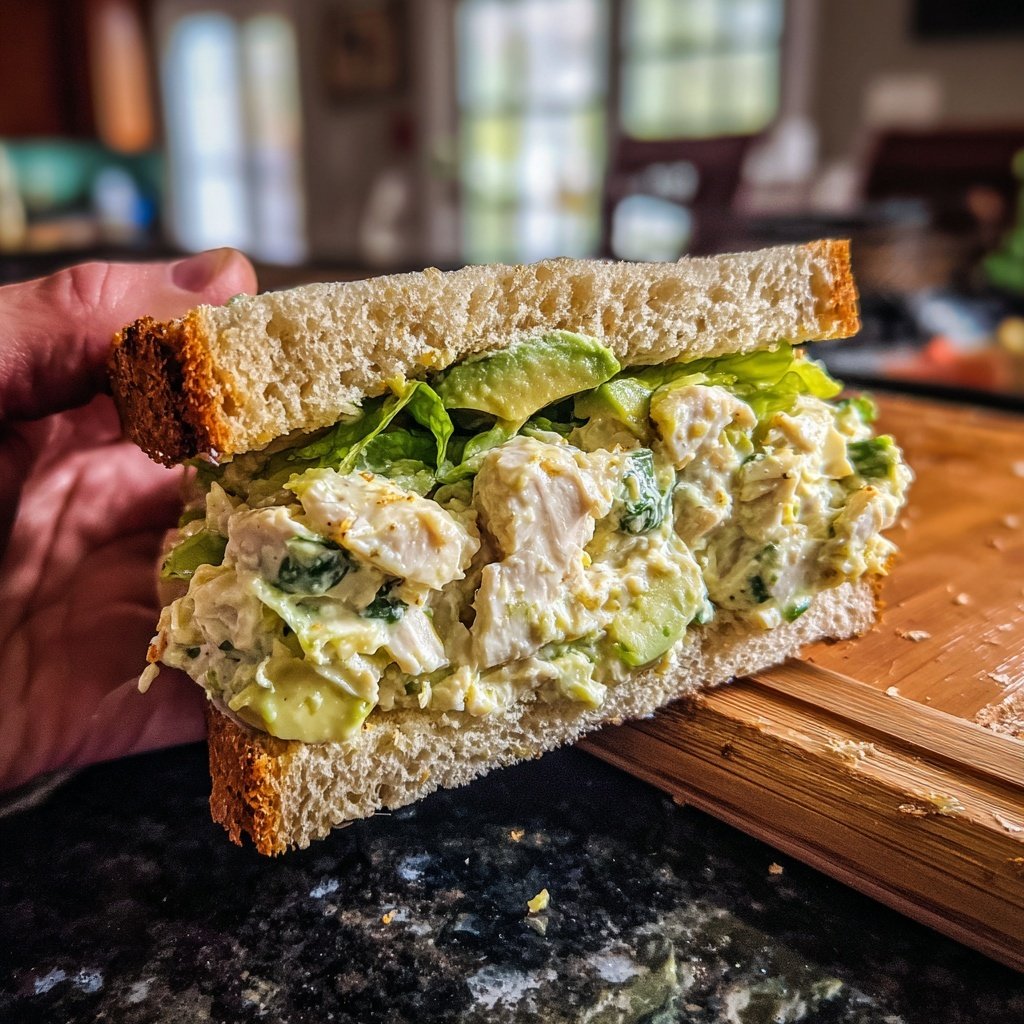 Avocado Chicken Salad Sandwich
